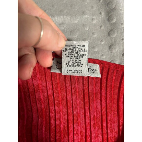 Catherines Womens Tunic 3x Plus Red/blk 3/4 Flare Sleeve Whimsigoth Vampire - Picture 9 of 9